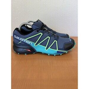 Salomon Speedcross 4 Women’s Size 8.5 Blue Running Trail Shoes Sneakers